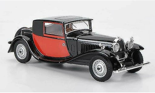 Bugatti 46 coupe fiacre 1/43 Luxcar nero/rosso 1929 modellini auto