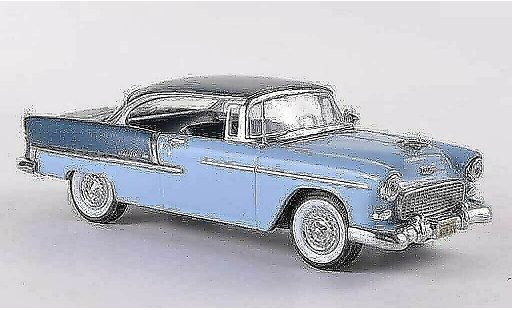Chevrolet Bel Air Coupe 1/43 Vitesse 1955 2-Door Hardtop blu grigio/blu grigio modellini auto