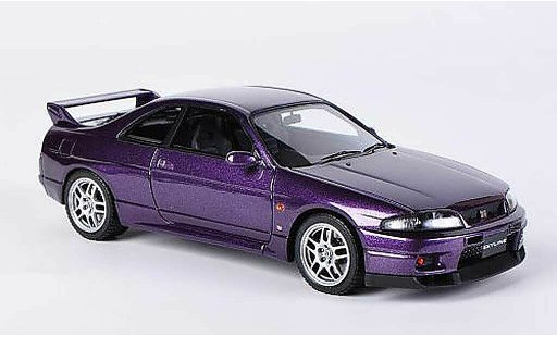 Nissan Skyline R33 1/43 HPI GT-R V-Spec lilla RHD modellini auto