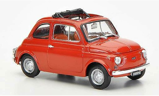 Fiat 500 R 1/43 Brumm rossomarrone ge?ffnetes tetto pieghevole 1972 modellini auto