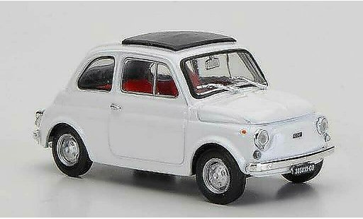 Fiat 500 R 1/43 Brumm bianco chiusoes tetto pieghevole 1972 modellini auto