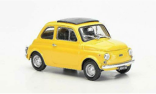 Fiat 500 R 1/43 Brumm giallobeige chiusoes tetto pieghevole 1972 modellini auto