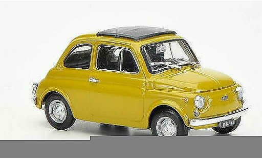 Fiat 500 R 1/43 Brumm senf chiusoes tetto pieghevole 1972 modellini auto
