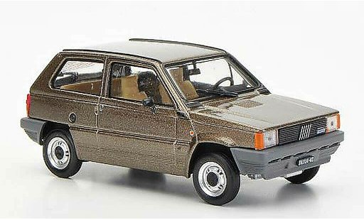 Fiat Panda 45S 1/43 Brumm marrone 1982 modellini auto