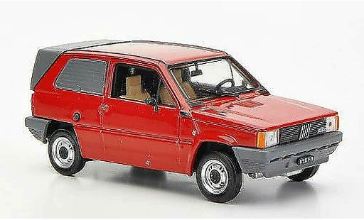 Fiat Panda Van 1/43 Brumm rosso Carozzeria Maggiora 1982 modellini auto