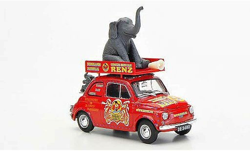Fiat 500 R 1/43 Brumm NL Circus Renz (NL) Bellissimo 2007 1972 modellini auto
