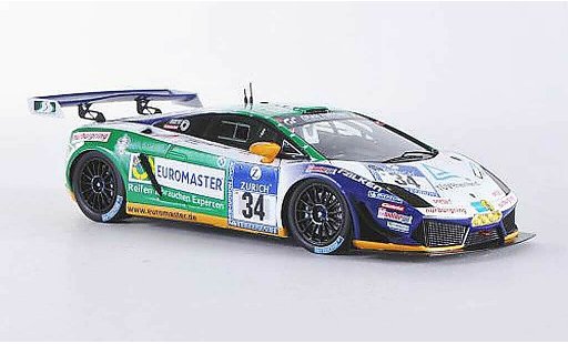 Lamborghini Gallardo LP600-4 1/43 Minichamps No.34 Reiter Engineering 24h Nurburgring 2011 F.pezzo / J.pezzo / H.J.pezzo / D.Rostek modellini auto