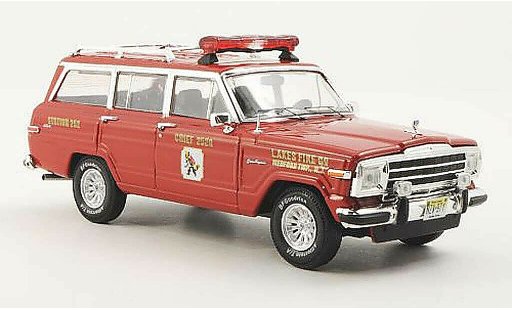 Jeep Wagoneer Base 1/43 Premium X Lakes Fire rosso 1989 modellini auto