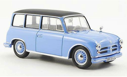 AWZ P70 berline 1/43 IST Models blu/nero 1957 modellini auto