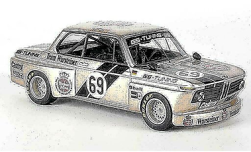 Bmw 2002 tii 1/43 Neo No.69 Team Warsteiner GS-Tuning J.Obermoser DRM modellini auto
