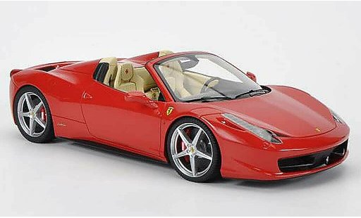 Ferrari 458 Italia Spider 1/18 MR Collection rosso Interieurfarbe: beige modellini auto