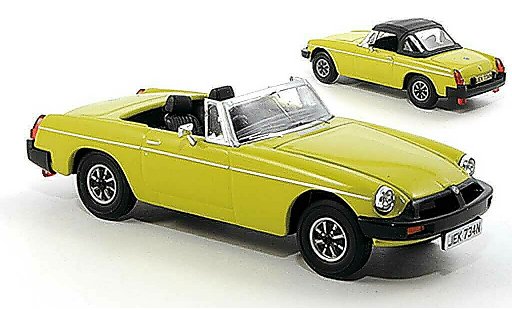 MG B Base 1/43 Vanguards giallo-verde RHD modellini auto