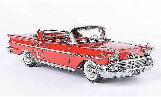 Chevrolet Bel Air Coupe 1/43 Neo 1958 Impala 2-Door Hardtop rosso/bianco modellini auto