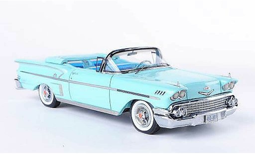 Chevrolet Bel Air Convertible 1/43 Neo 1958 Impala Convertibile turchese modellini auto