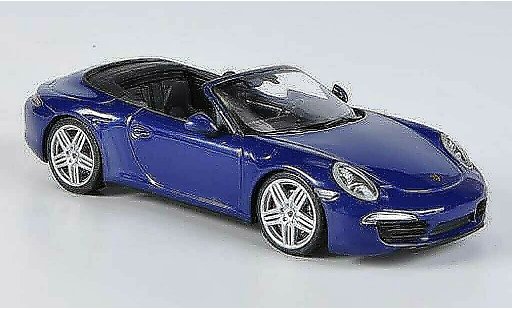 Porsche 911 Carrera 4 1/43 Minichamps Cabrio blu 2012 modellini auto