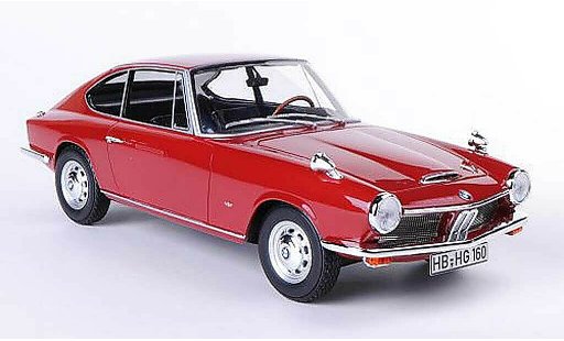 Bmw 1600 GT 1/18 BoS Models rosso 1968 modellini auto
