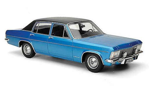 Opel Admiral B 1/18 BoS Models 2800S blu/nero limitata Auflage 1.000 1971 modellini auto