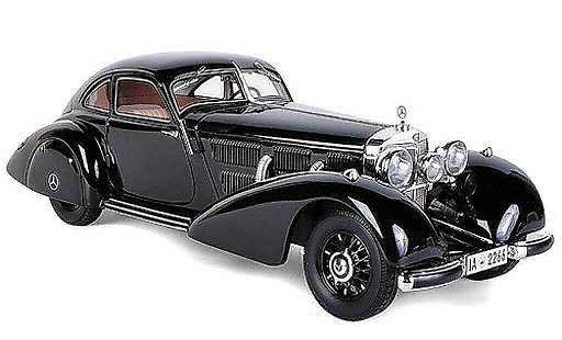 Mercedes 540 K Base 1/18 BoS Models Autobahn-Kurier nero limitata Auflage 2.000 pezzo 1935 modellini auto