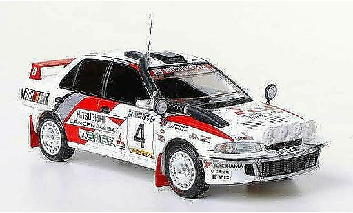 Mitsubishi Lancer Evolution II 1/43 HPI No.4 Nachtfahr-Version RalliArt P.Kuukkala / K.Shinozuka Safari Rally 1994 modellini auto
