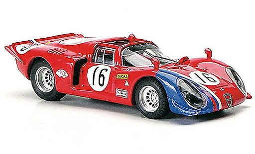 Alfa Romeo 33.2 spyder 1/43 Best 1969 No.16 Pilette / Slotemaker Ring 1969 modellini auto