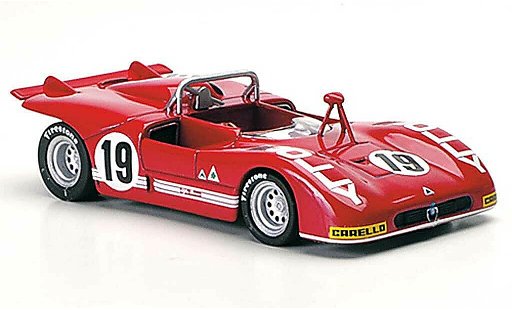 Alfa Romeo 33.3 prototipo 1/43 M4 1972 No.19 Zeccoli / Alberti Interlagos 1972 modellini auto