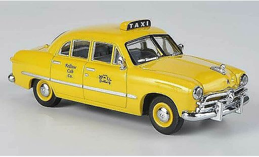 Ford Custom Taxi 1/43 American Heritage Models 4-portes Sedan Yellow Cab Co. giallo modellini auto