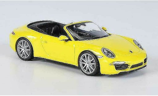 Porsche 911 4S 1/43 Minichamps Carrera Cabrio giallo 2012 modellini auto