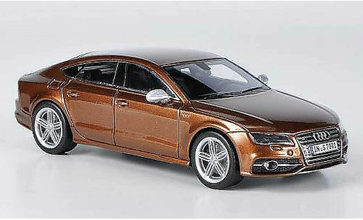 Audi S7 sportback 1/43 Schuco marrone 2011 modellini auto
