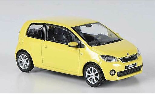 Skoda Citigo 3 portes 1/43 Abrex giallo 3- 2012 modellini auto