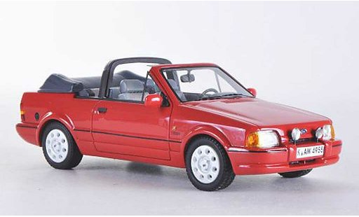 Ford Escort Cabriolet 1/43 Neo MkIV Cabrio rosso 1986 modellini auto