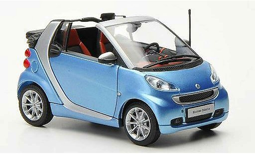 Smart ForTwo Cabrio 1/43 Minichamps blu/grigio 2010 modellini auto