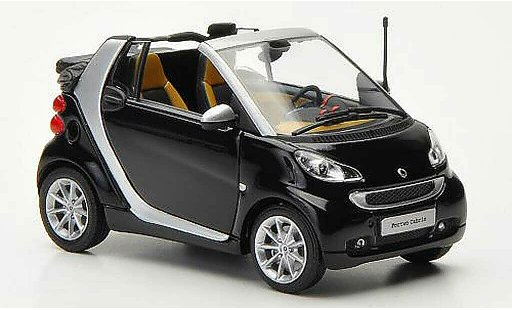 Smart ForTwo Cabrio 1/43 Minichamps nero/grigio 2010 modellini auto