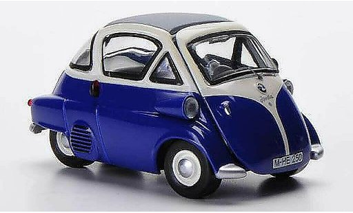 Bmw Isetta citadine 1/43 Schuco blu/bianco modellini auto