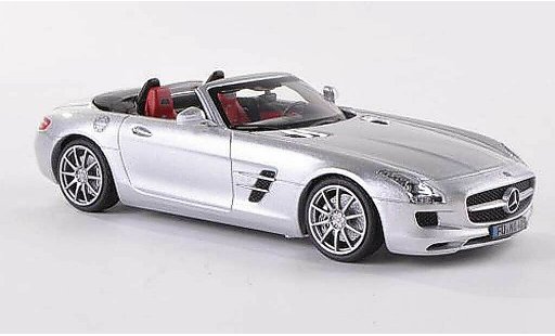Mercedes SLS Roadster 1/43 Schuco AMG (R197) grigio 2012 modellini auto