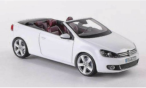Volkswagen Golf Cabriolet 1/43 Schuco Cabrio bianco modellini auto