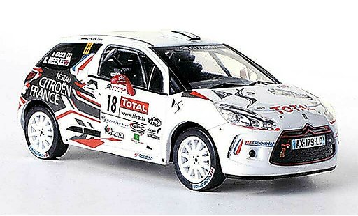 DS Automobiles DS3 R3 1/43 IXO No.18 Total K.Meeke / P.Nagle Rally Mont-Blanc Morzine 2010 modellini auto
