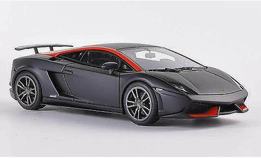 Lamborghini Gallardo LP570-4 1/43 Look Smart Superleggera nero/orange modellini auto