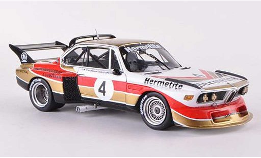 Bmw 3.0 CSL 1/43 Spark Gr.5 No.4. Hermetite 6h Silverstone 1976 J.Fitzpatrick/T.Walkinshaw modellini auto