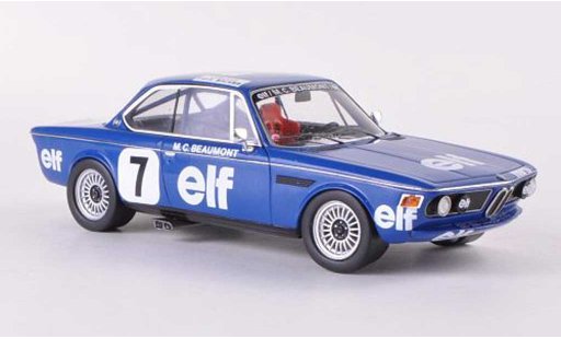 Bmw 3.0 CSL 1/43 Spark No.7 Elf Championnat de France Production 1976 M.C.Beaumont modellini auto