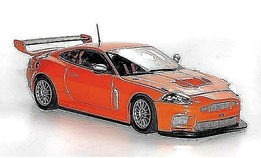 Jaguar XKR GT3 1/43 Minichamps Street orange 2008 modellini auto