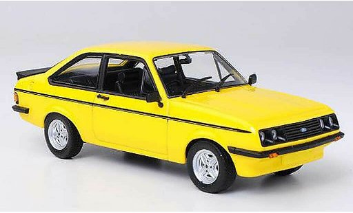 Ford Escort RS 2000 1/43 Minichamps MkII giallo RHD 1976 modellini auto