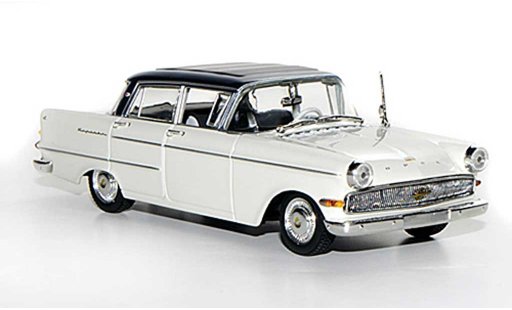 Opel Kapitan P2.6 1/43 Minichamps bianco/blu 1959 modellini auto