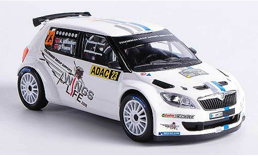 Skoda Fabia S2000 1/43 Abrex No.23 A.Mikkelsen / O.Floene ADAC Rally Germania 2012 modellini auto