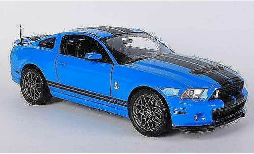 Shelby GT 500 2013 1/18 Shelby Collectibles blu/opaconero modellini auto