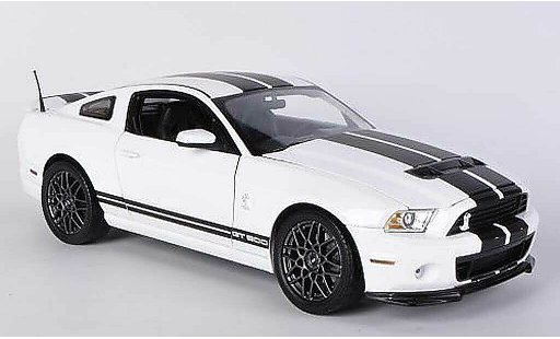 Shelby GT 500 2013 1/18 Shelby Collectibles bianco/opaconero modellini auto