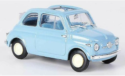 Fiat 500 Nuova 1/43 Brumm Economica blu tetto pieghevole geoffnet 1957 modellini auto