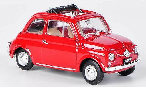 Fiat 500 F 1/43 Brumm rosso tetto pieghevole geoffnet 1965 modellini auto