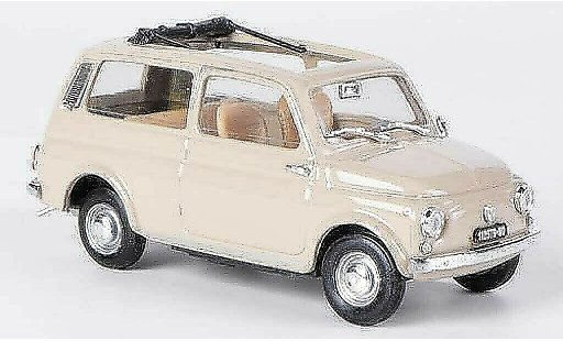Fiat 500 Giardiniera 1/43 Brumm beige tetto pieghevole geoffnet 1965 modellini auto