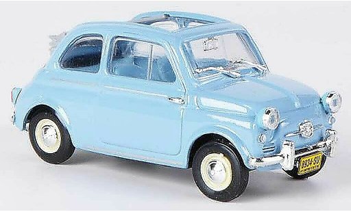 Fiat 500 A 1/43 Brumm America blu tetto pieghevole geoffnet 1958 modellini auto