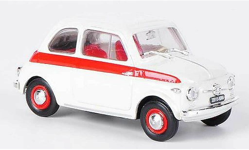 Fiat 500 Sport 1/43 Brumm bianco/rosso 1958 modellini auto
